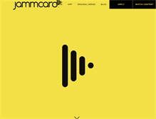 Tablet Screenshot of jammcard.com